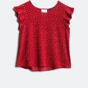 Papermoon Red Polka Dot Blouse